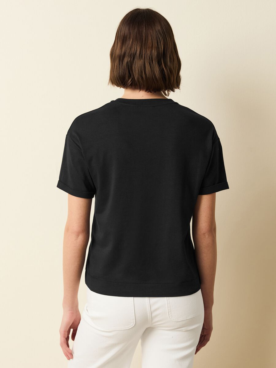Stretch cotton and modal T-shirt_3