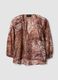 Multicolour regular fit lyocell blend blouse with buttons_4