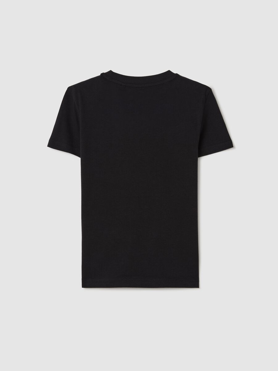 T-shirt nera Essential in cotone bio_4