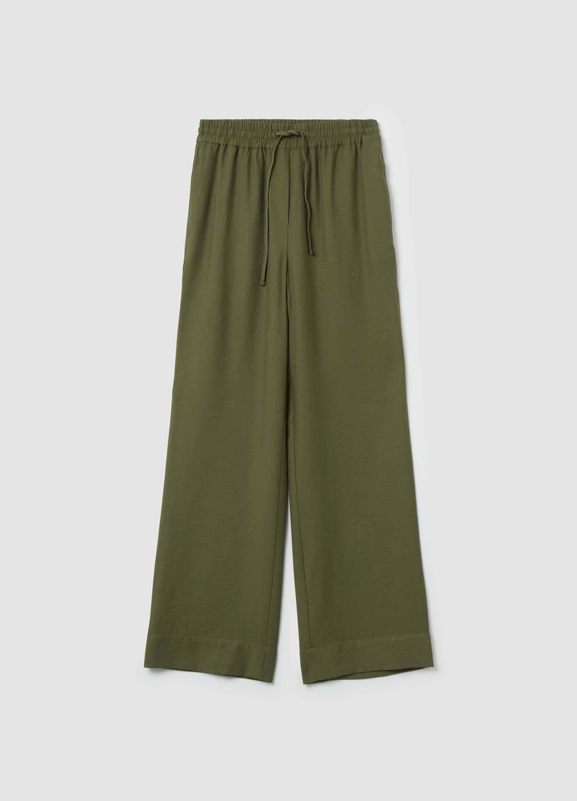 Pantalone fluido con coulisse