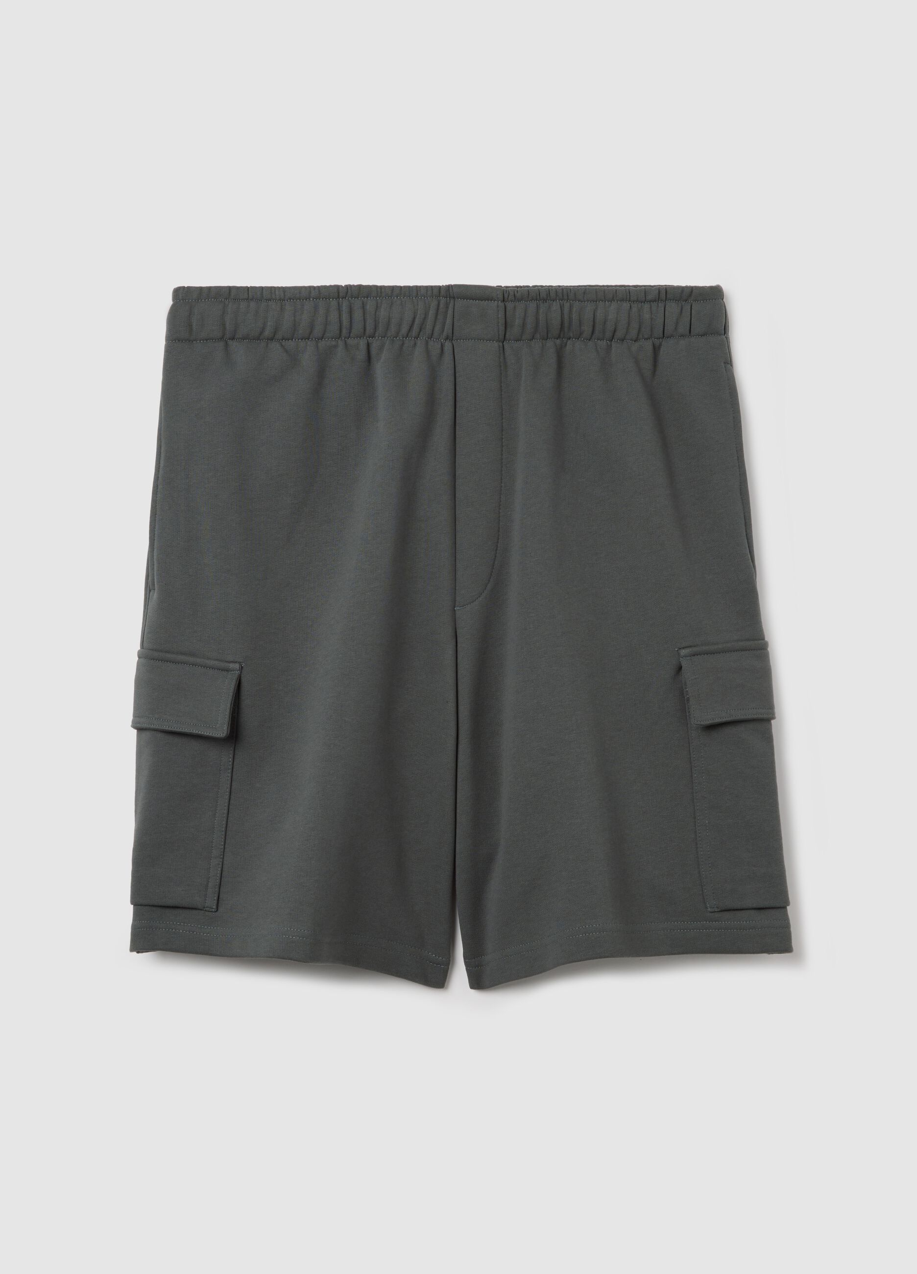 Cargo Bermuda shorts in fleece