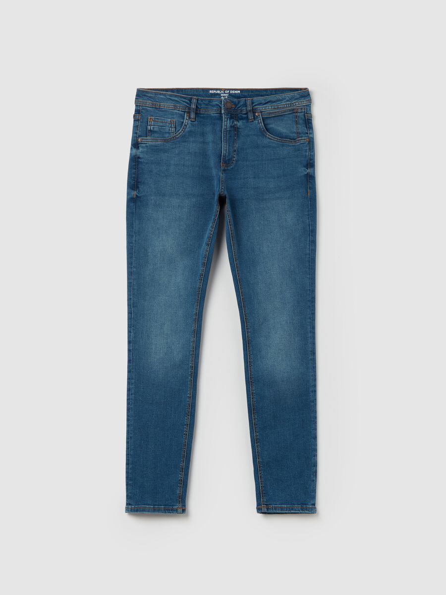 Jeans skinny fit con scoloriture_4