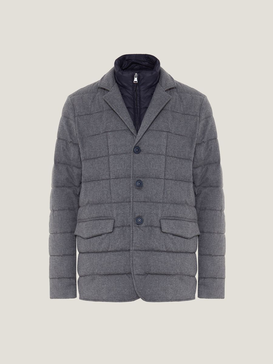 Giacca corta trapuntata con gilet full-zip_3