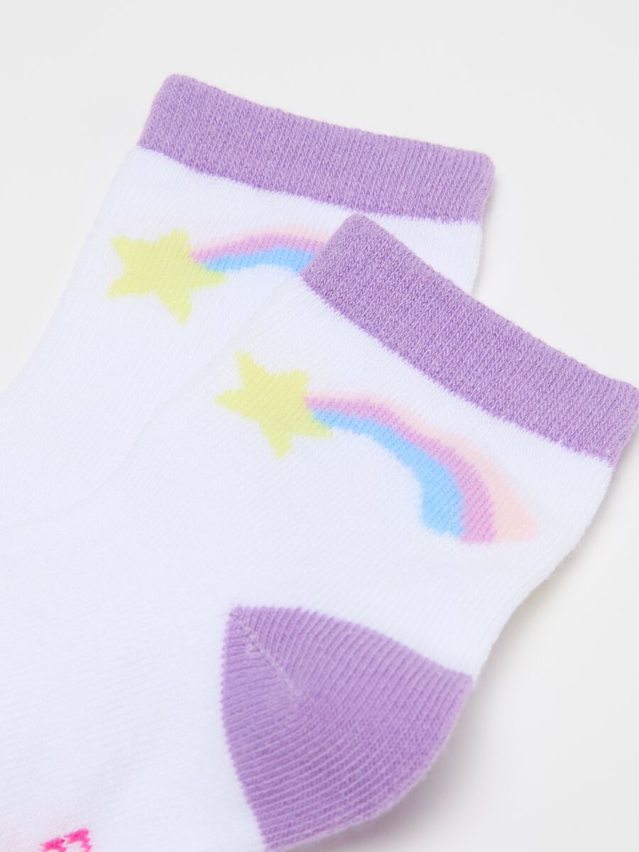 Set cinque calze stretch con disegno stelle _1