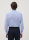 Camicia azzurra in misto cotone a righe sottili easy iron regular fit_3