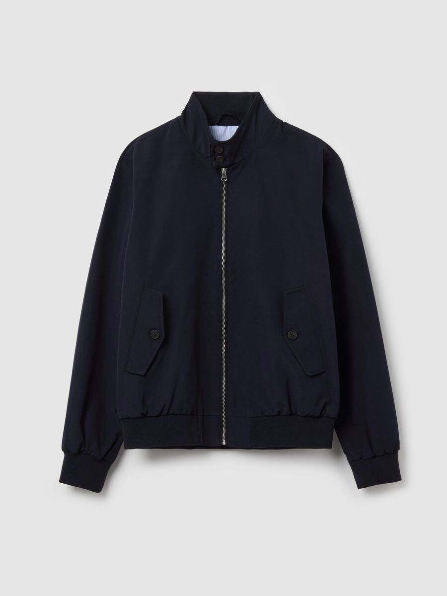 Full-zip bomber jacket with high neck_4