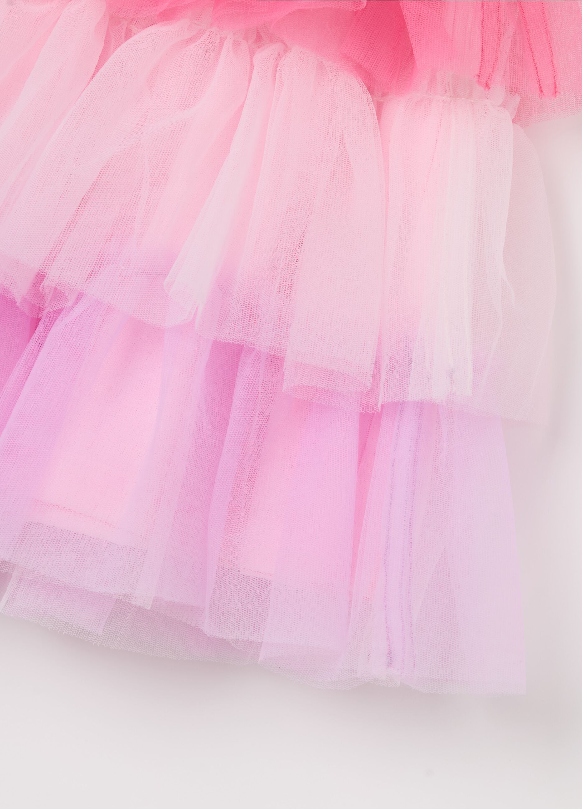 Gonna in tulle a balze 