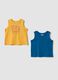 2-pack yellow pure cotton tank tops_0