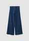 Blue wide-leg jeans in stretch cotton_4