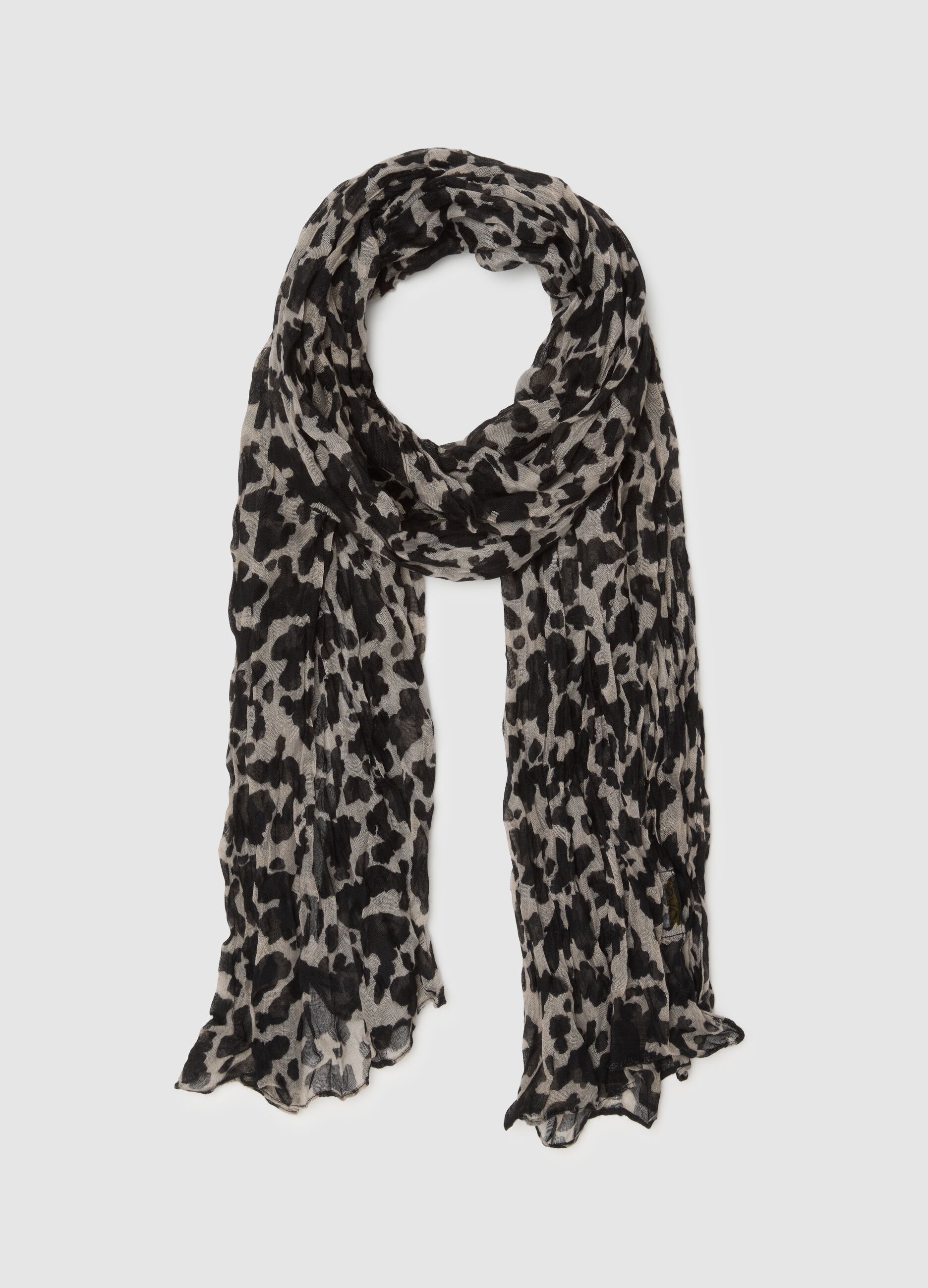 Multicolour Leopard Mixed Scarf
