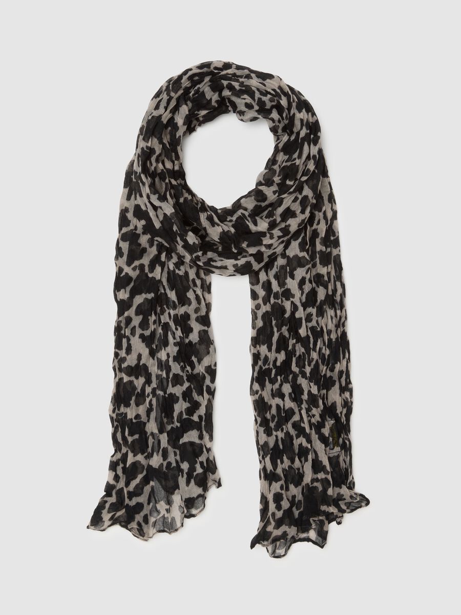 Multicolour Leopard Mixed Scarf_0