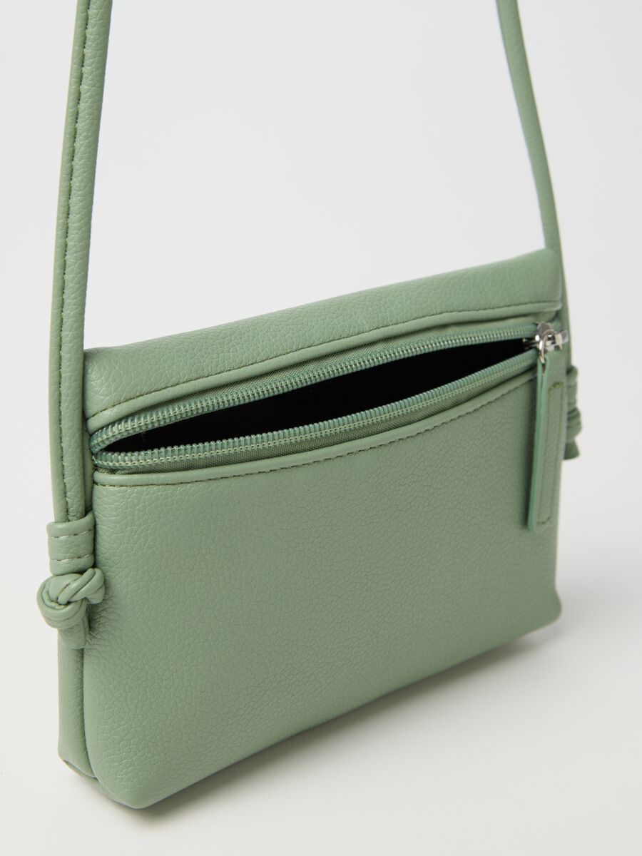 Green clutch bag with zip_2