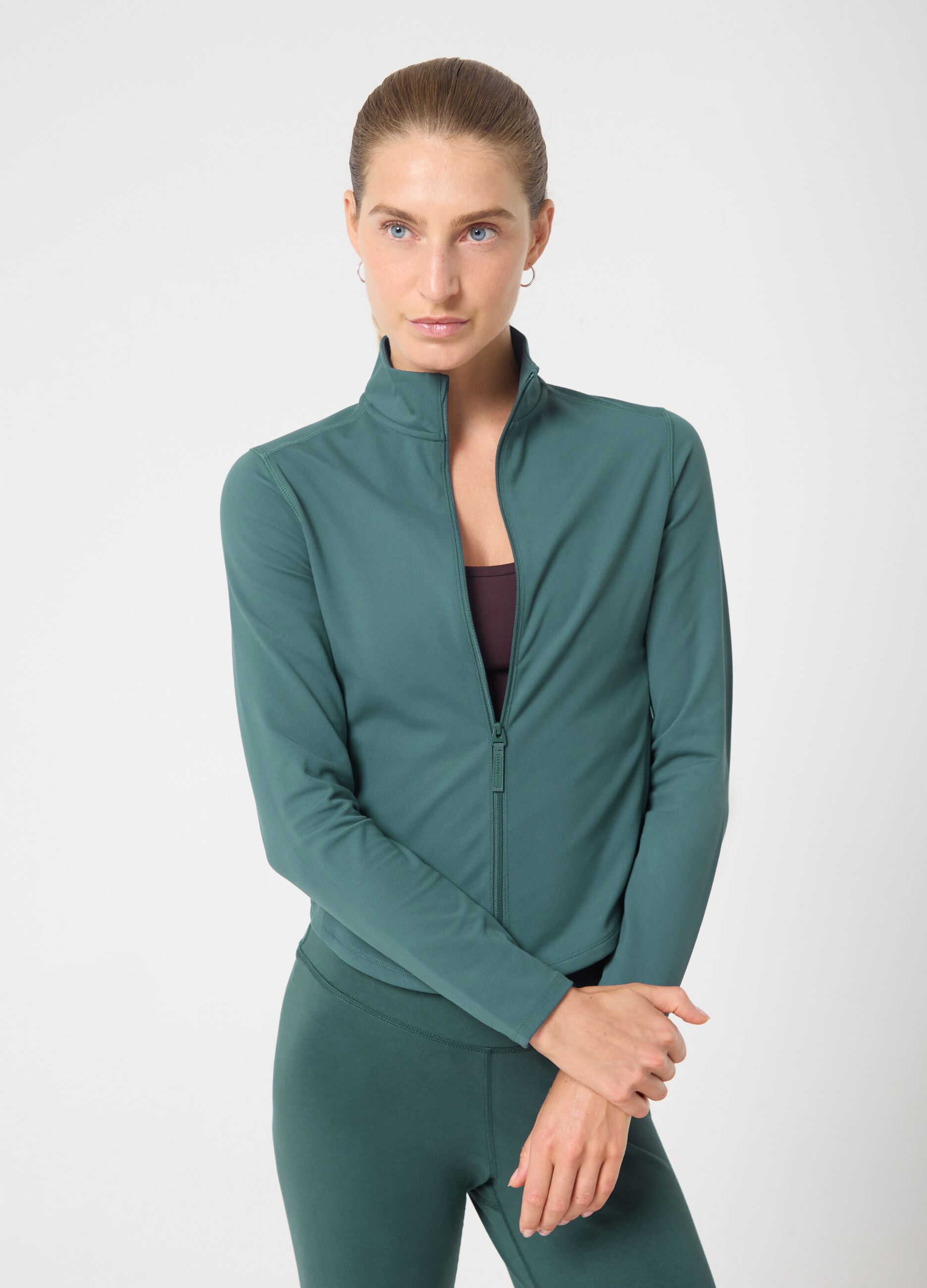 Full-zip sportiva in tessuto elasticizzato ALTAVIA STUDIO