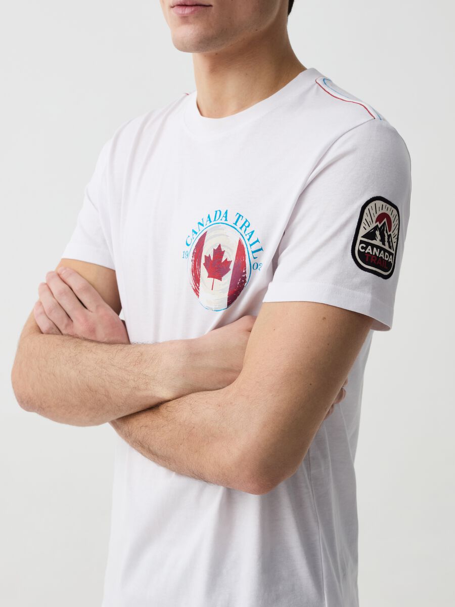 T-shirt with Canada Trail print_2
