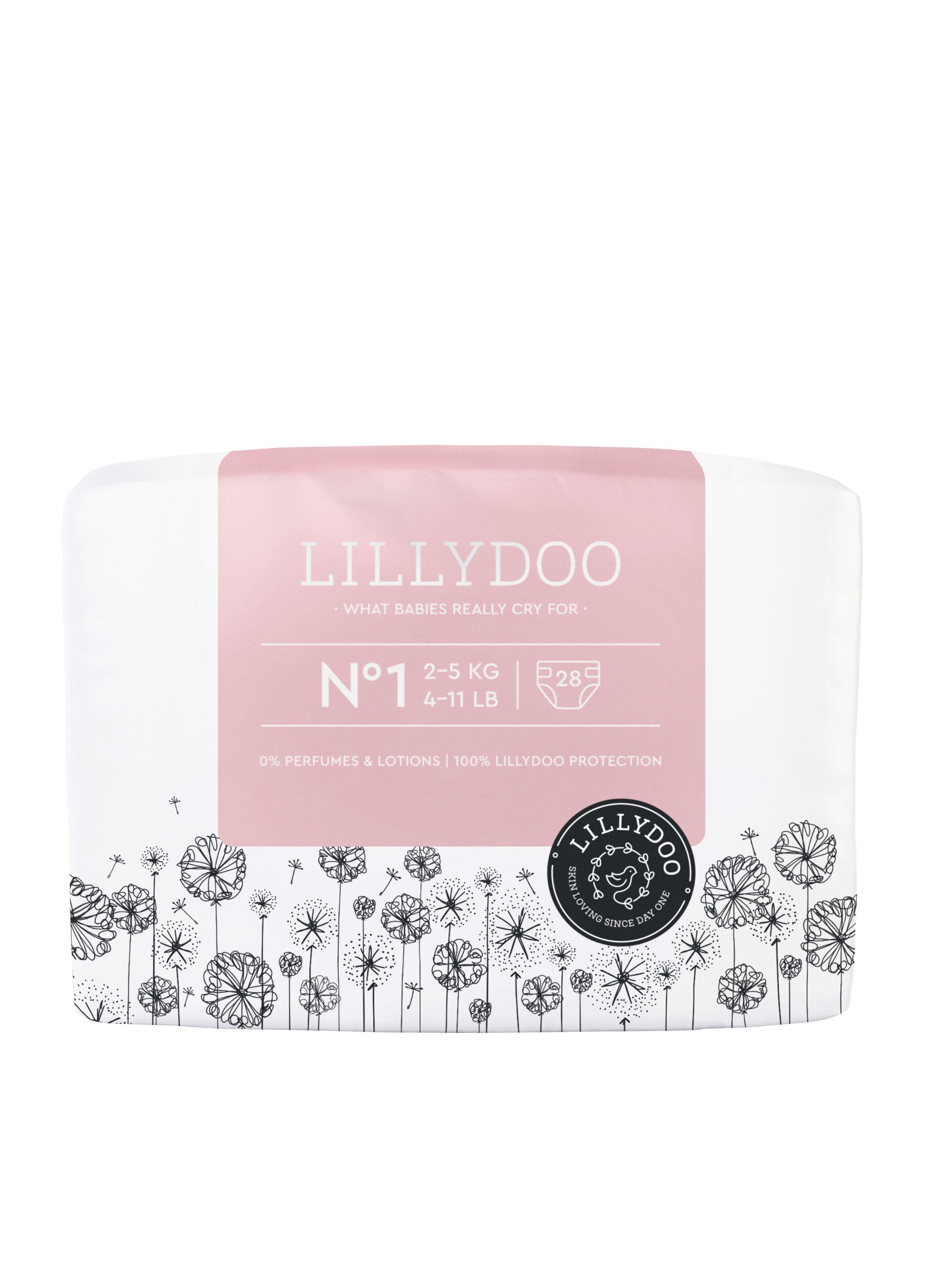 Lillydoo nappies for sensitive skin N°1 (2-5 Kg)
