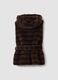 Gilet lungo marrone con cintura_6