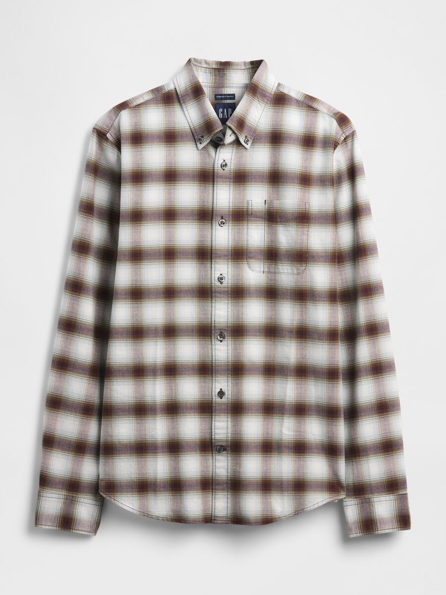 Stretch Brown Check Shirt_4