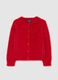 Girls' Red Cardigan Regular Fit_0