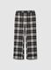 Multicolour regular fit cotton blend pyjama trousers_4