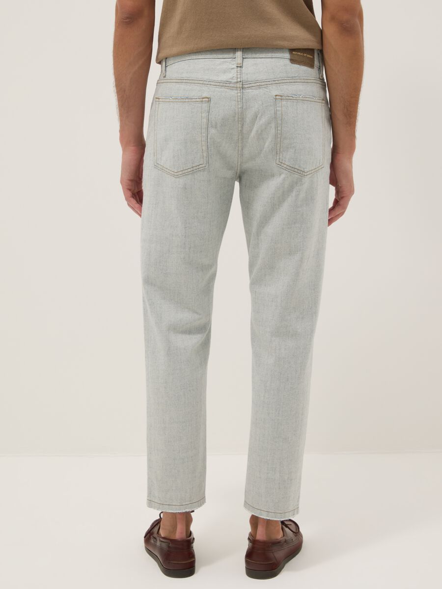 Light Blue Pure Cotton Relaxed-Fit Denim Jeans_3