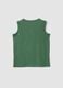 Green pure cotton vest top with buttons_1