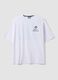White pure cotton T-shirt with Celtics print_0