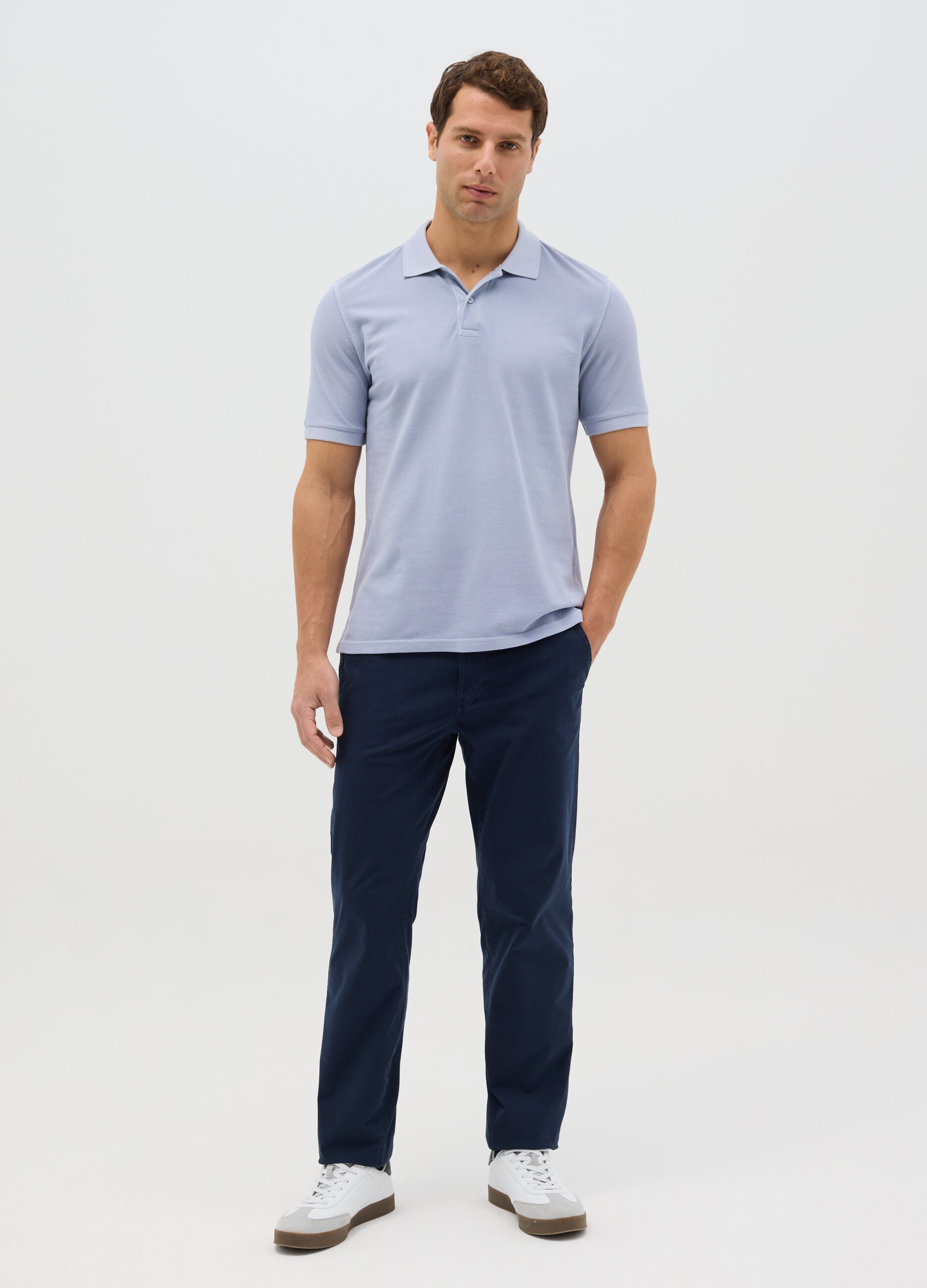 100% cotton piqué polo shirt