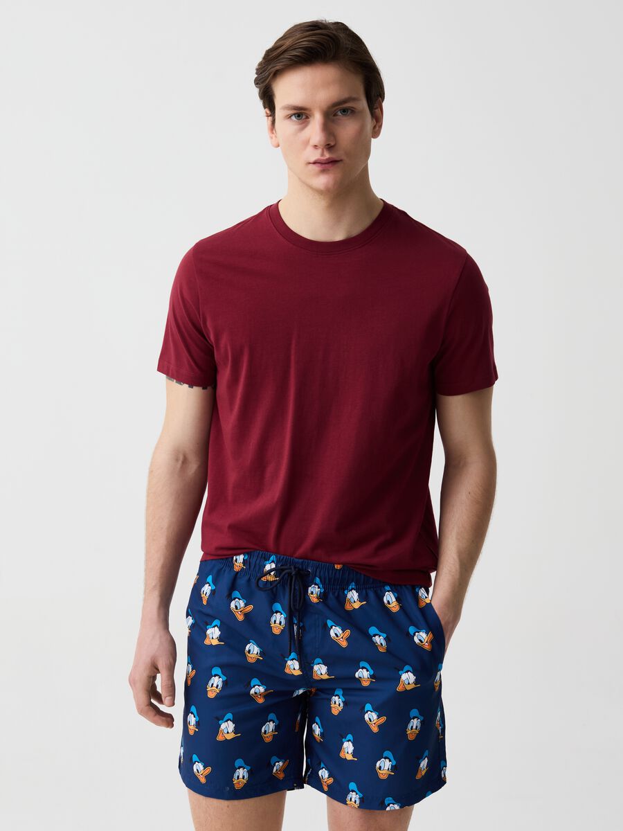 Swimming trunks with Donald Duck print_0