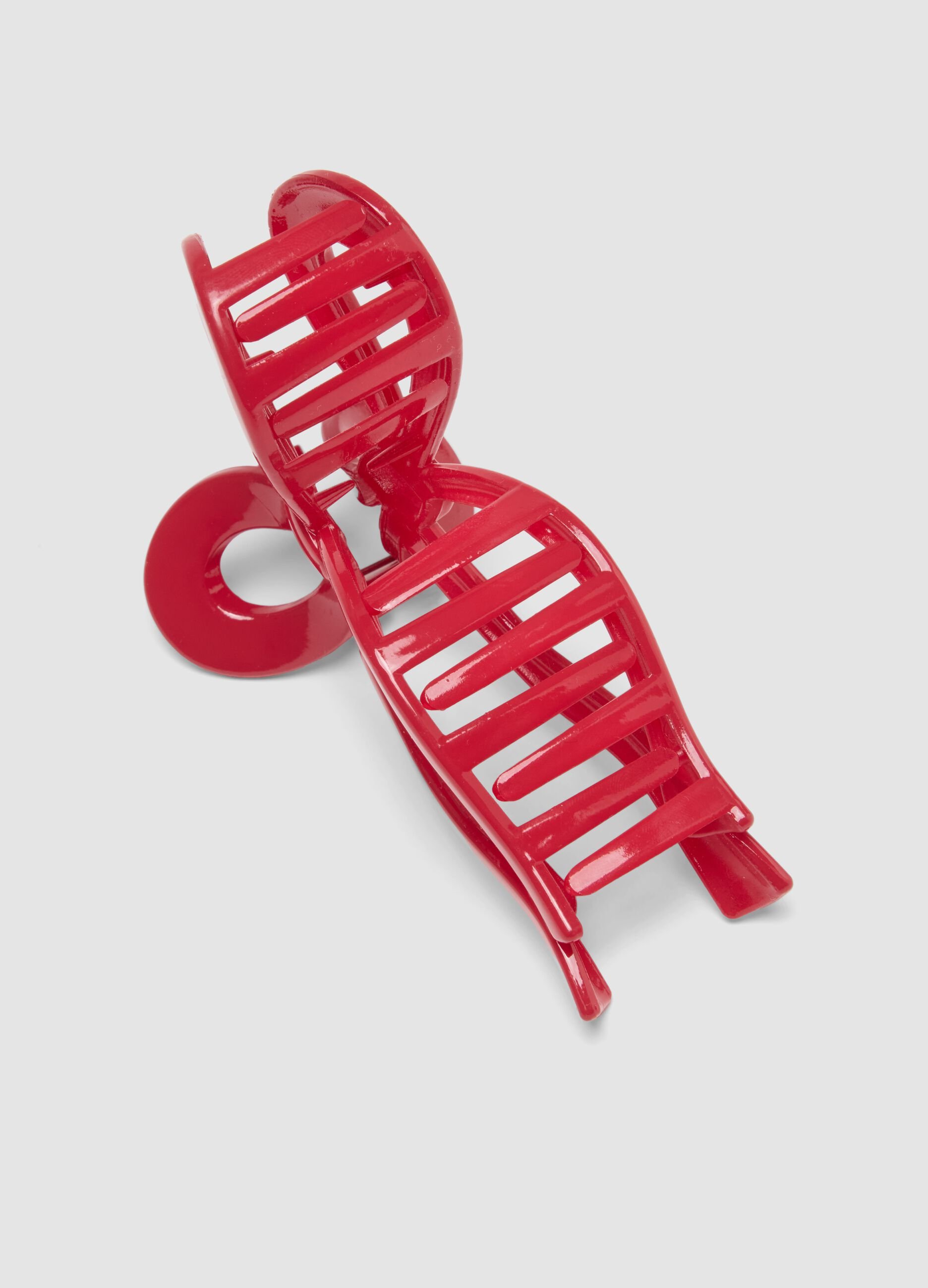 Red bow-shaped hair clip