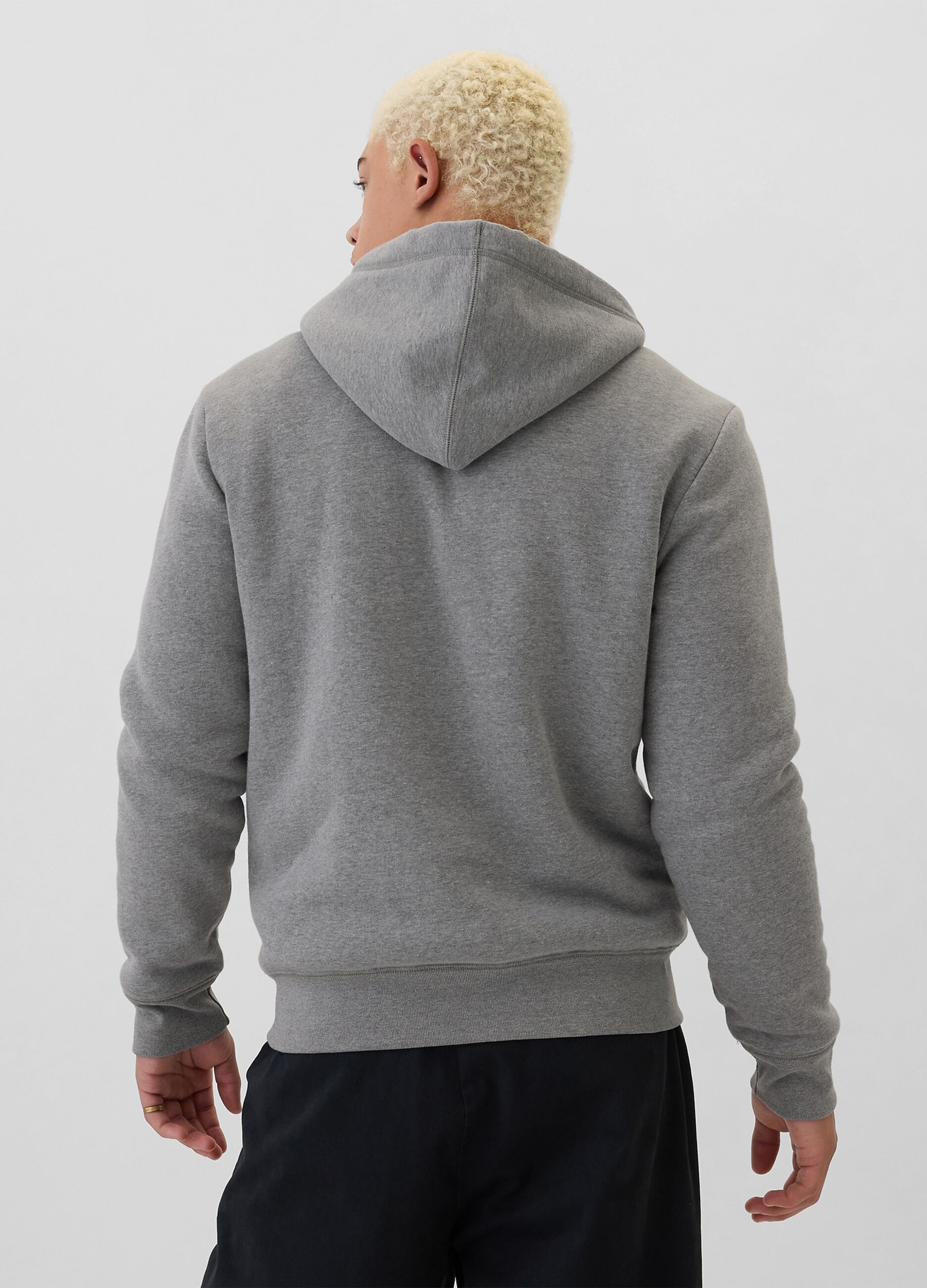 Sweatshirt with hood and logo embroidery