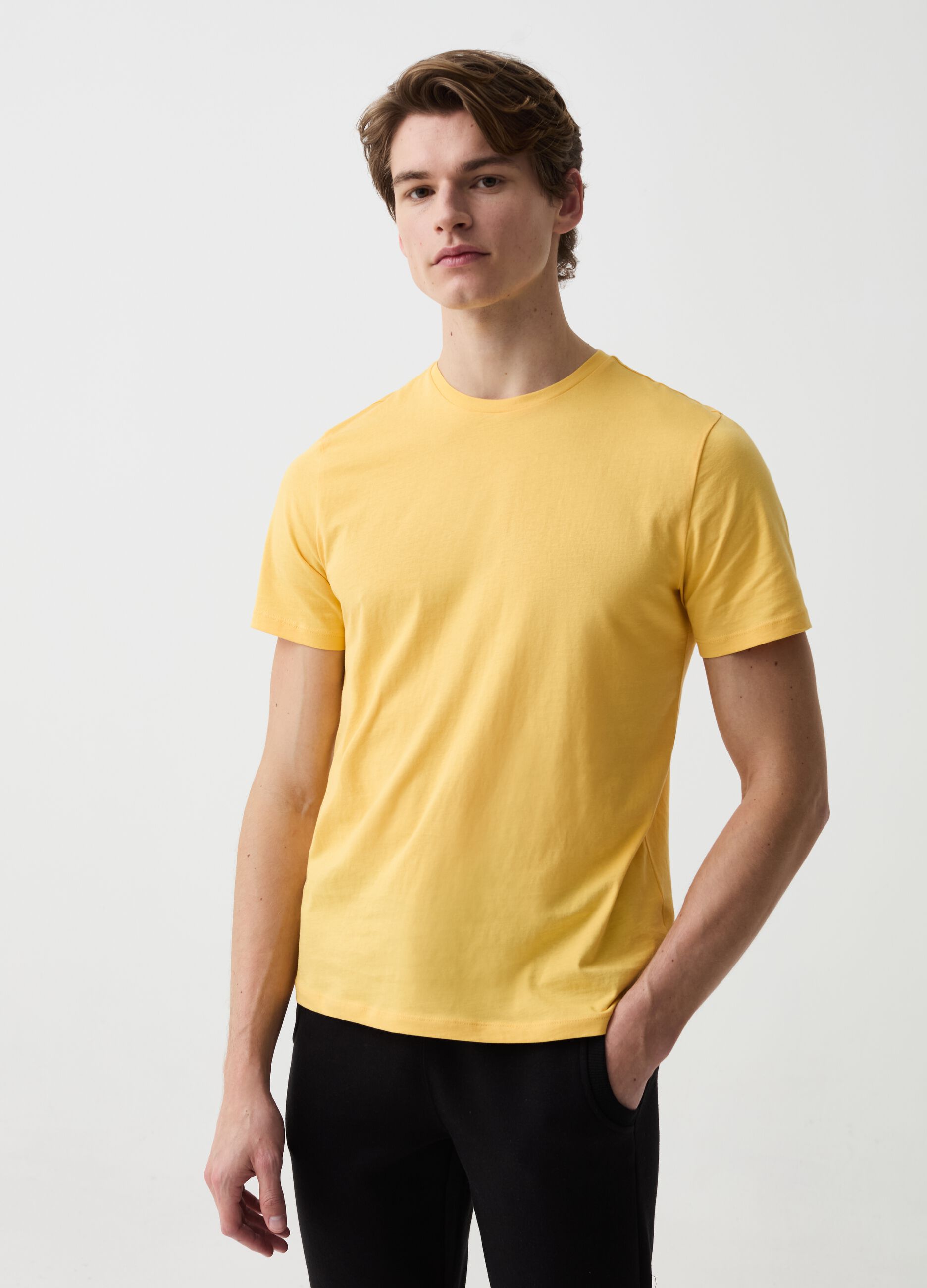 Bipack t-shirt con scollo rotondo