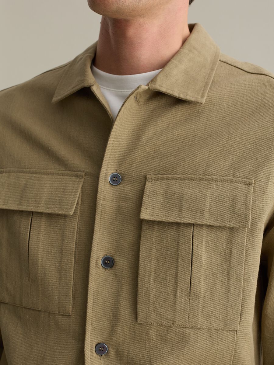 Shacket in linen and cotton twill_2