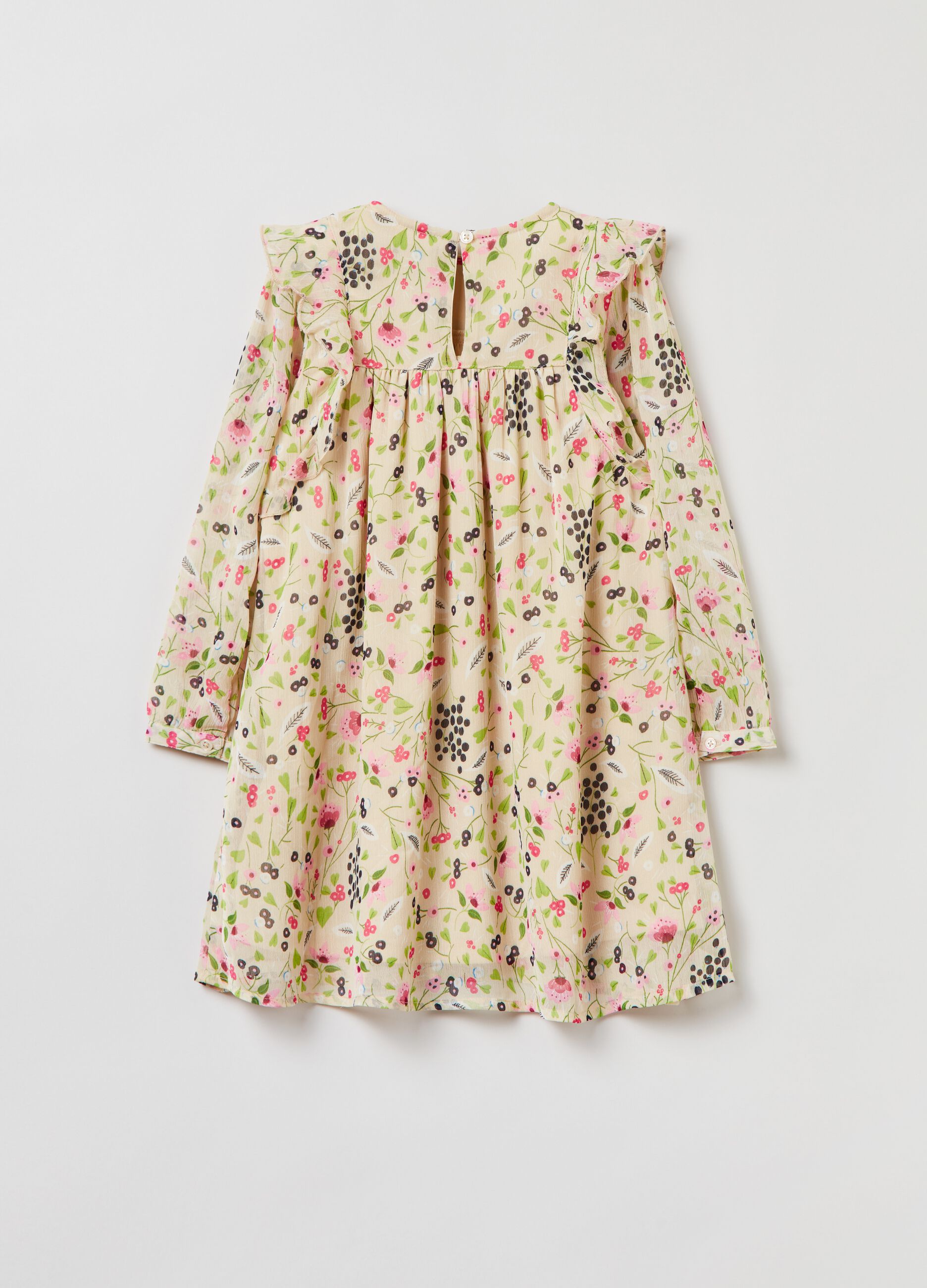 Vestito floreale in chiffon_1