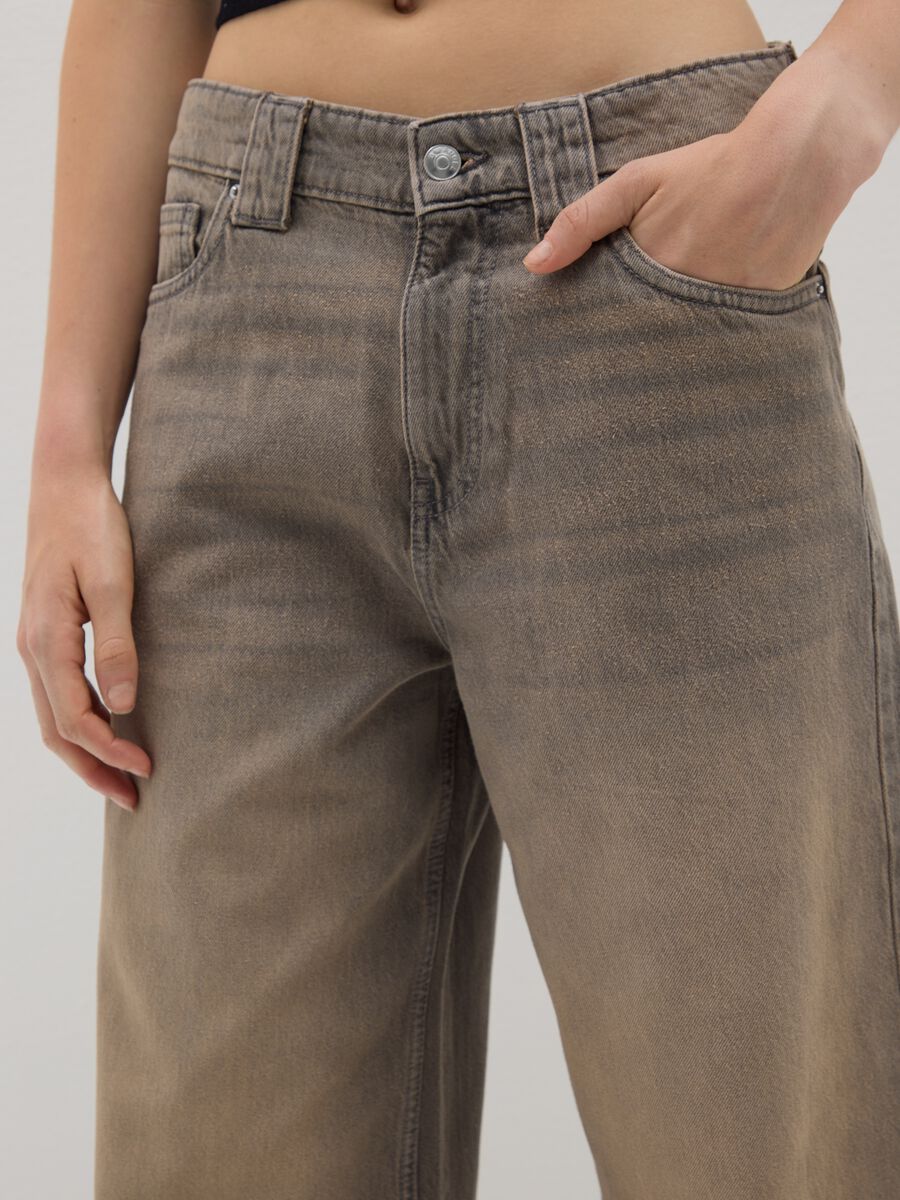 Grey Skater Pure Cotton Jeans_3