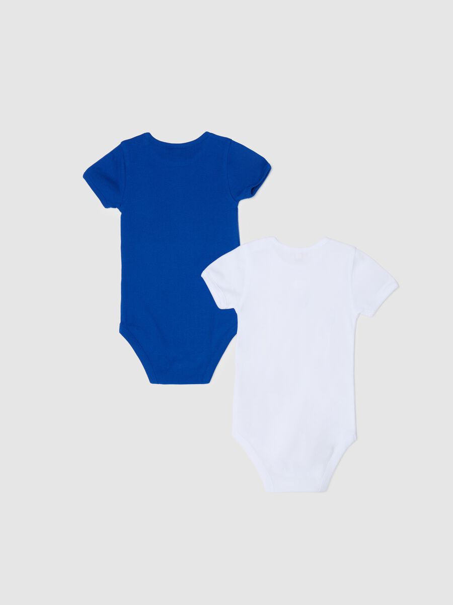 Two-pack short-sleeved bodysuits with Spidey print_1