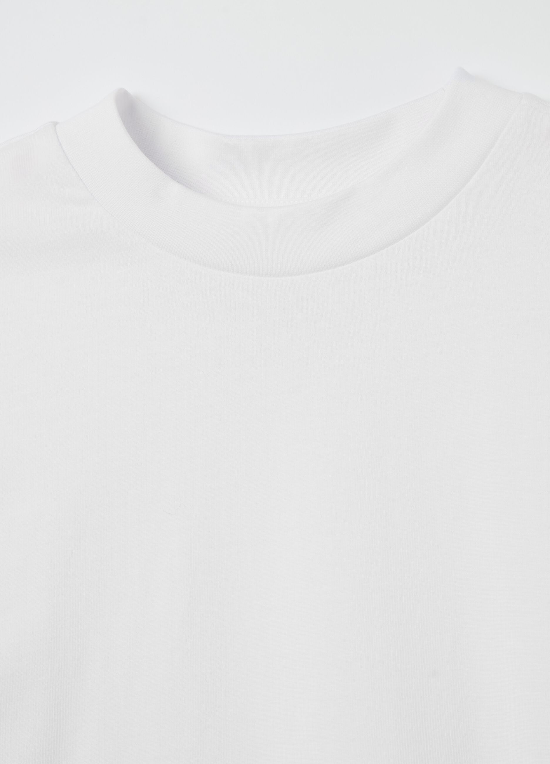 Solid colour cotton T-shirt