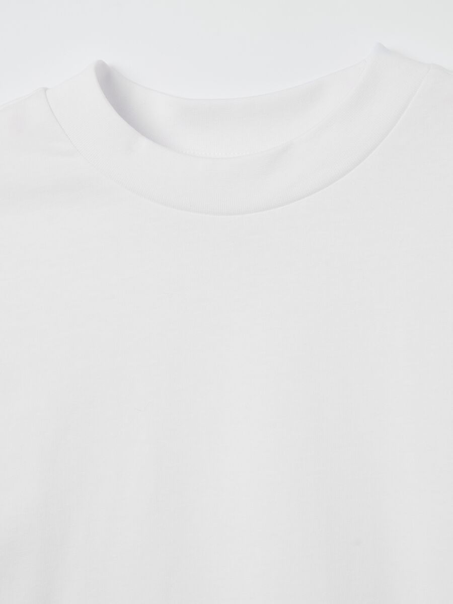 Solid colour cotton T-shirt_5