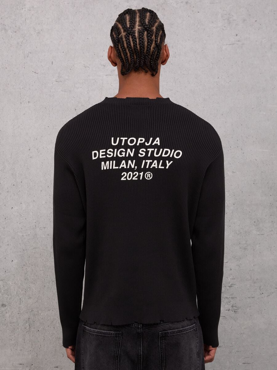 Light Knit Crewneck Black_1