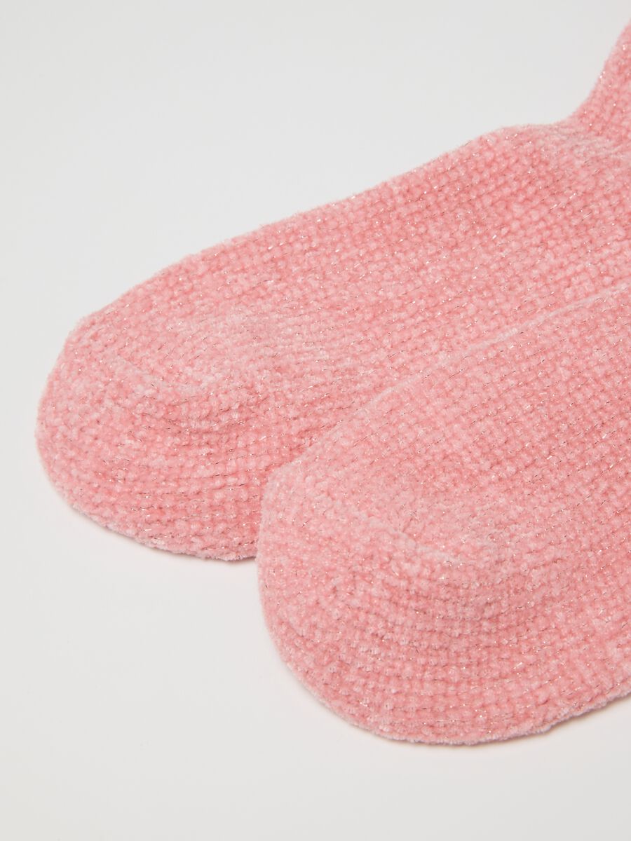 Calzini in tessuto elasticizzato rosa_2