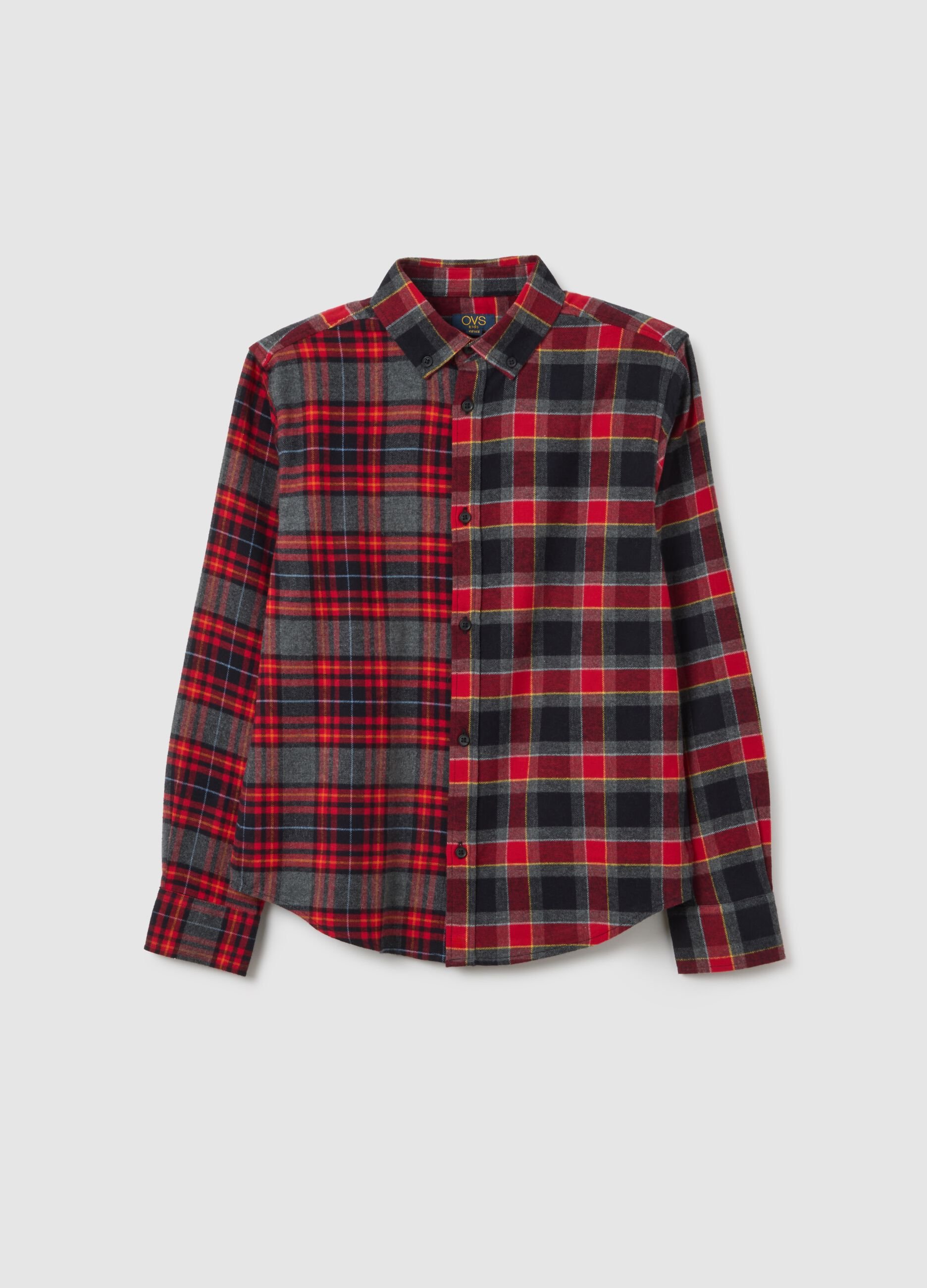 Multicolour Check Boys' Shirt in Pure Cotton Regular Fit