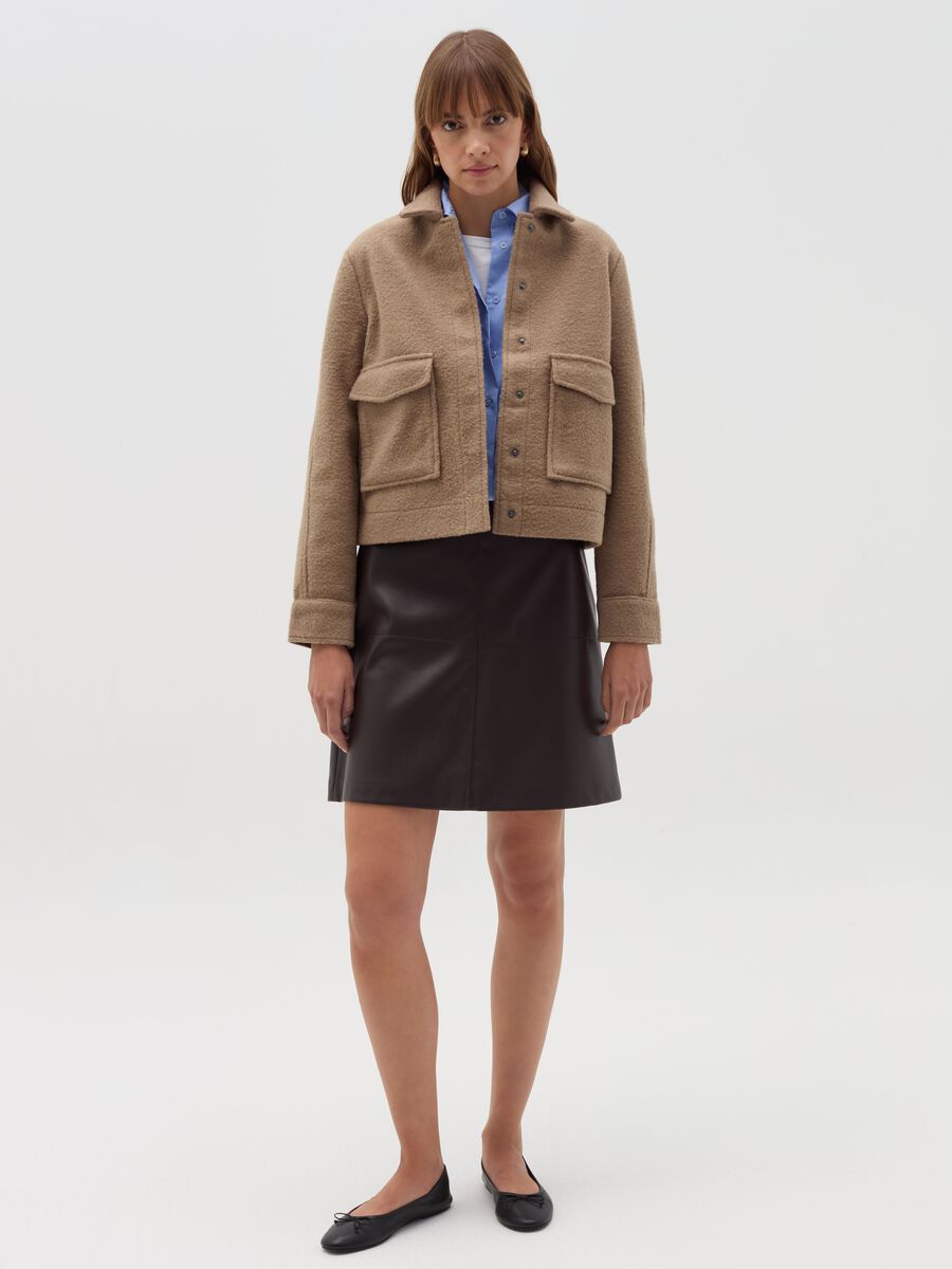 Short jacket with collar_1