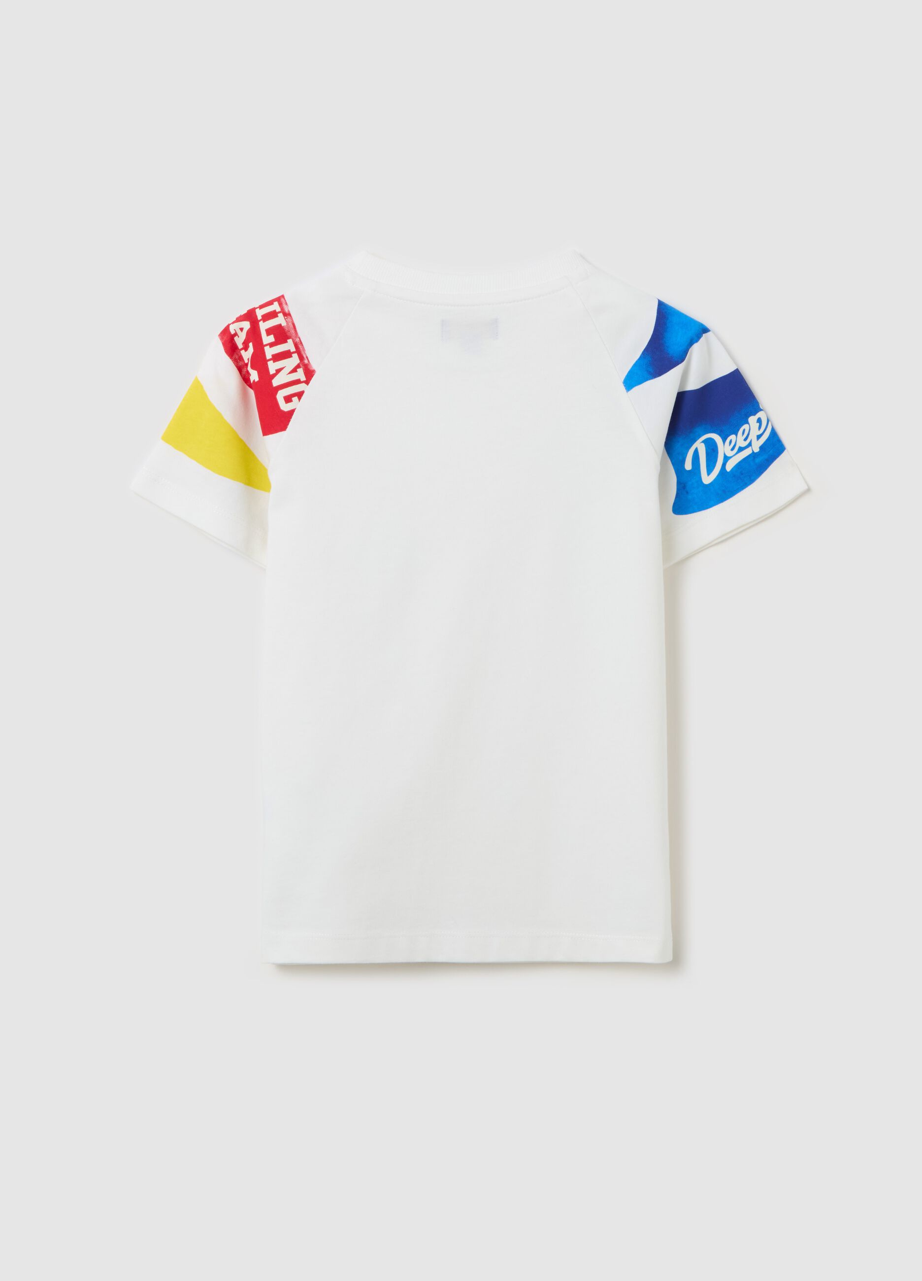 T-shirt in cotton with nautical print