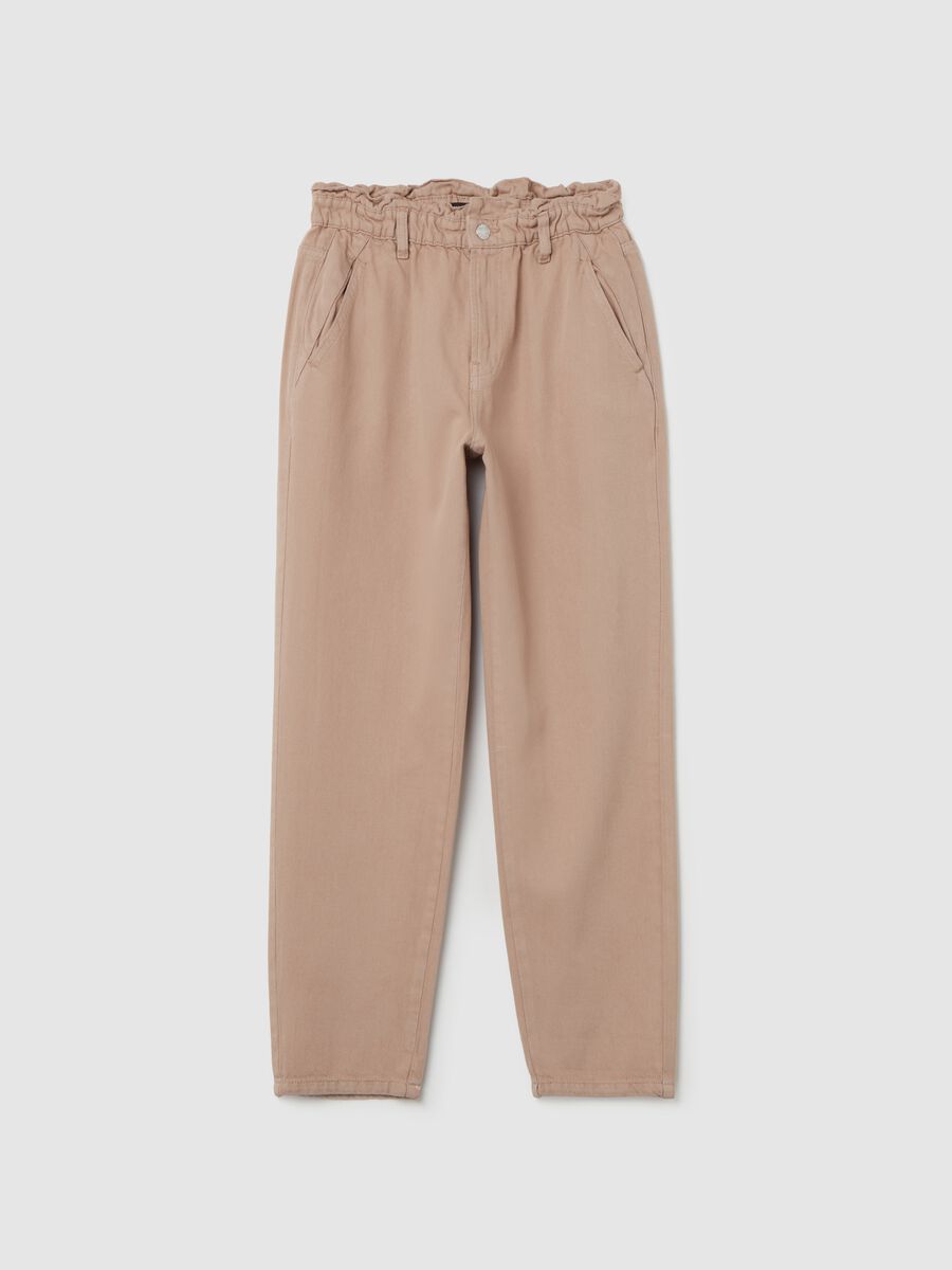 Paper bag jeans with pockets_4