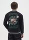 Black cotton blend kids' sweatshirt regular fit with Celtics logo_1