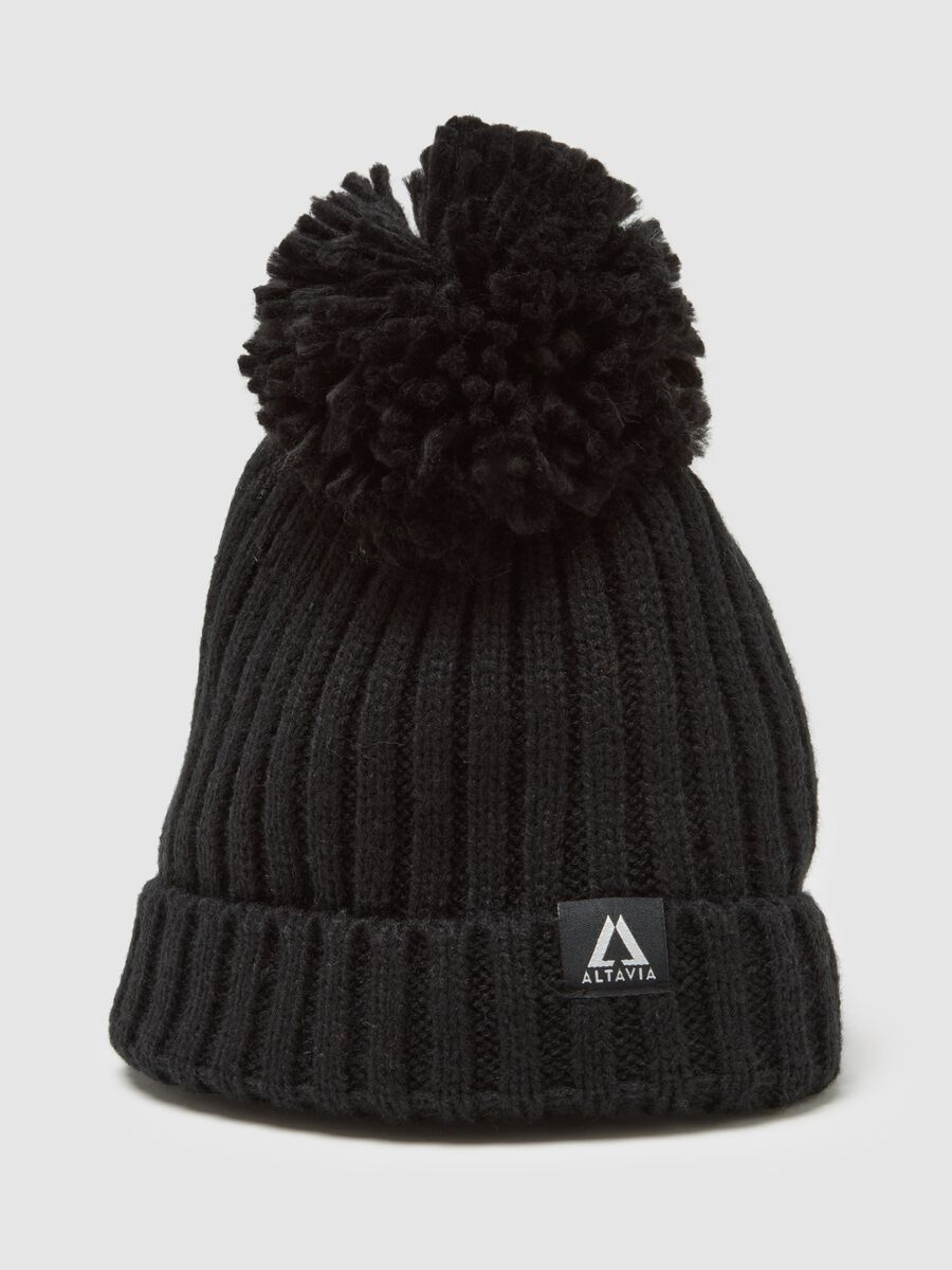 Ribbed Knit Hat with Pompon ALTAVIA WITH DEBORAH COMPAGNONI_2