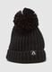 Ribbed Knit Hat with Pompon ALTAVIA WITH DEBORAH COMPAGNONI_1