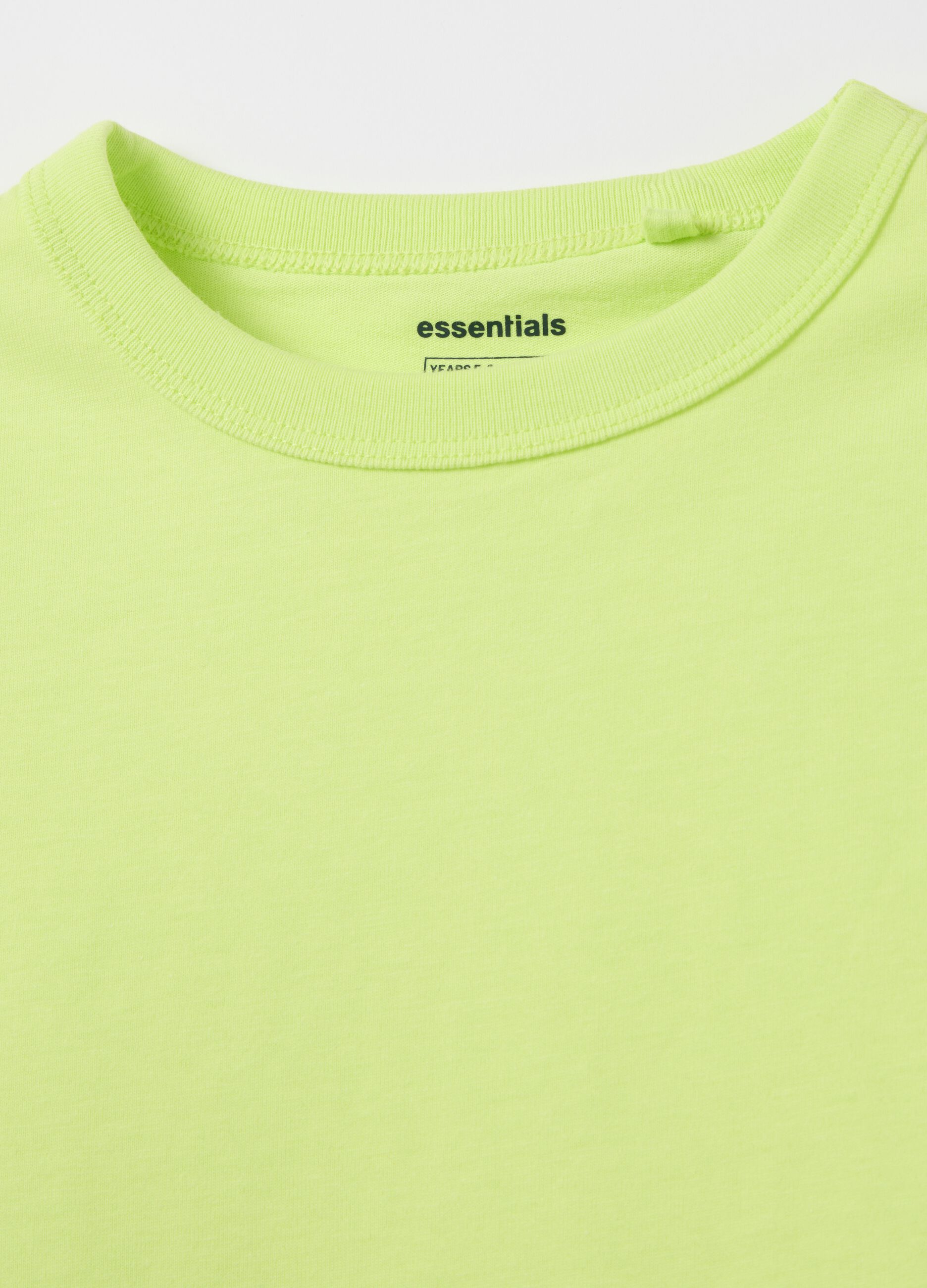 Organic cotton T-shirt with round neck