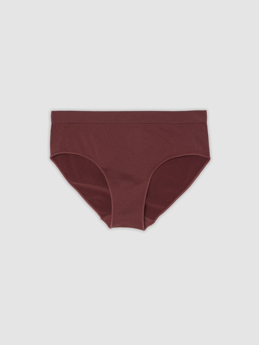 Slip marroni in microfibra elasticizzata_0