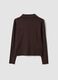 Brown viscose-blend polo-collar jumper, regular fit_6
