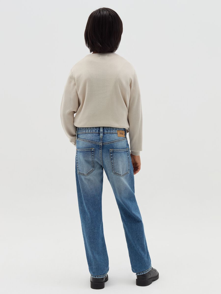 Jeans regular fit acid wash con scoloriture_2